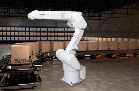 Le nouveau robot de Mitsubishi Electric manie de plus lourdes charges utiles sur une plus importante portée. 